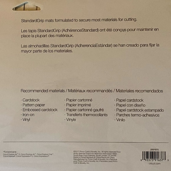 Cricut StandardGrip Machine Mat, 12" x 24" (2 ct) - Picture 2 of 2